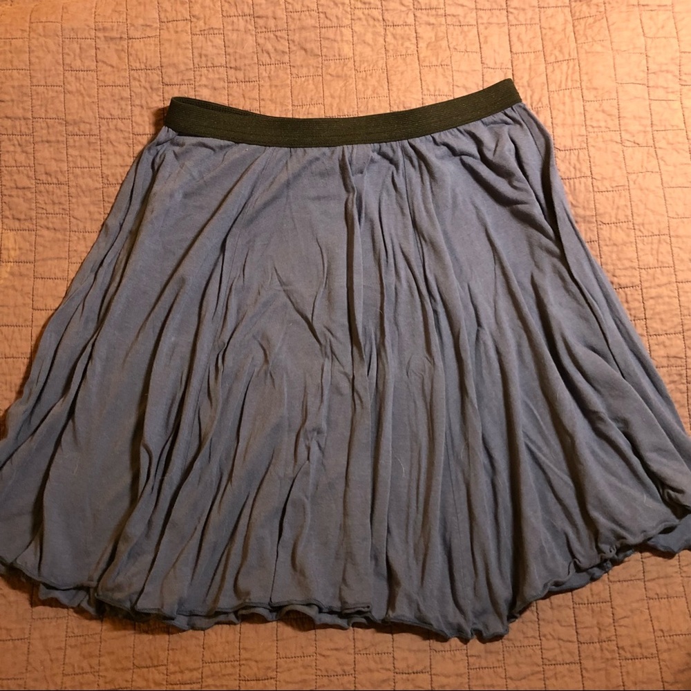 Navy Cotton Ballet skirt